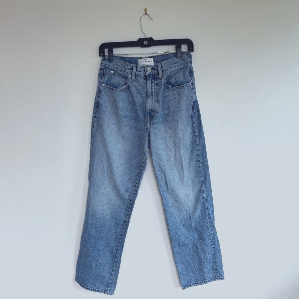SLVRLAKE London Crop High Rise Jeans (Wild Thing Wash / 27 )